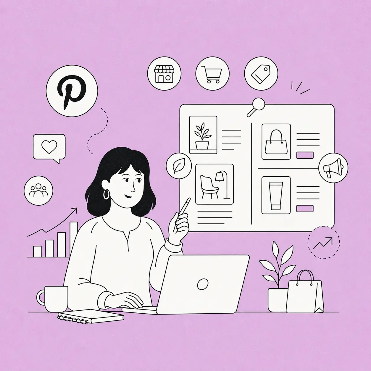 que es y como funciona pinterest - agencia pineandopng